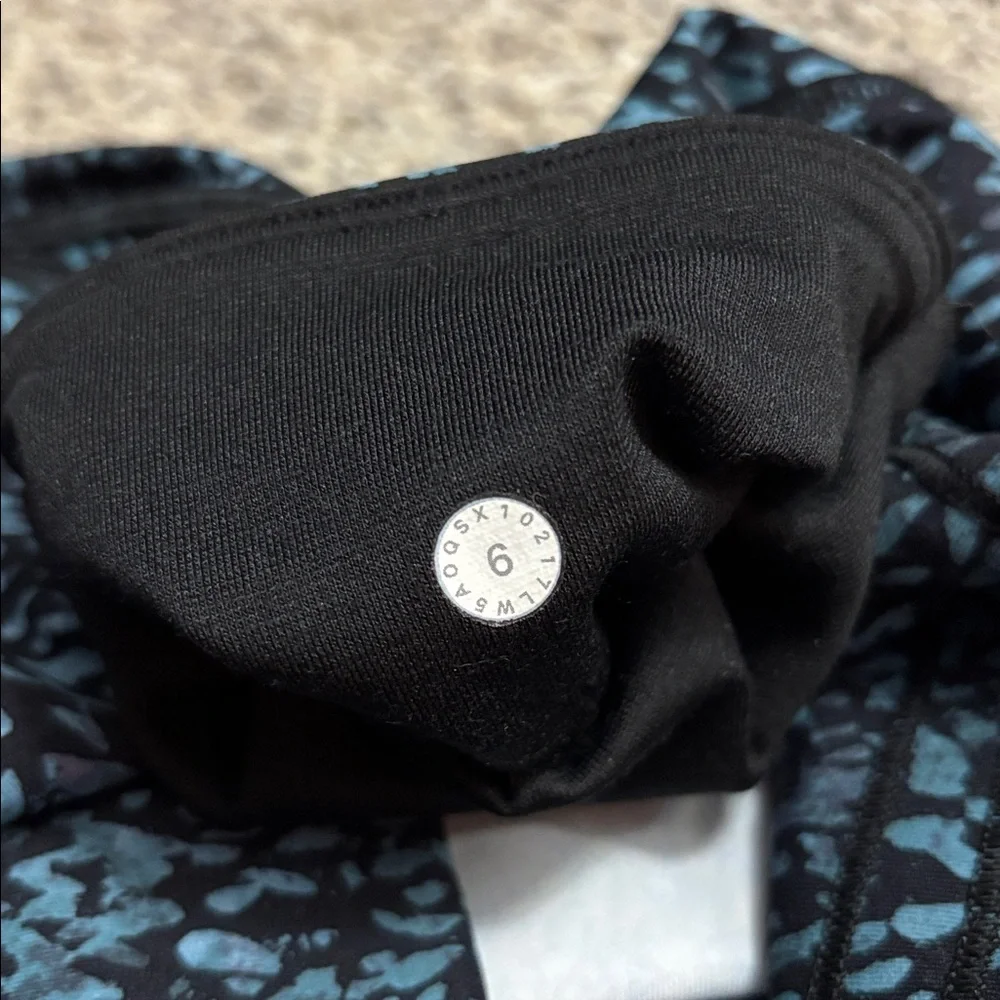 lululemon athletica Teal & Black Patterned High-Rise Leggings